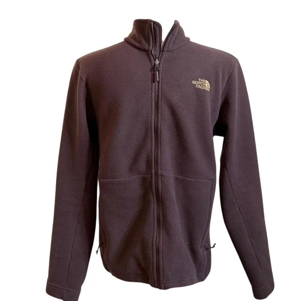 The‎ North Face Mens Fleece Jacket Brown Full Zip Outdoor Adventure Medium M